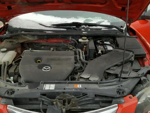 JM1BK32F271745021 - 2007 MAZDA 3 I RED photo 7