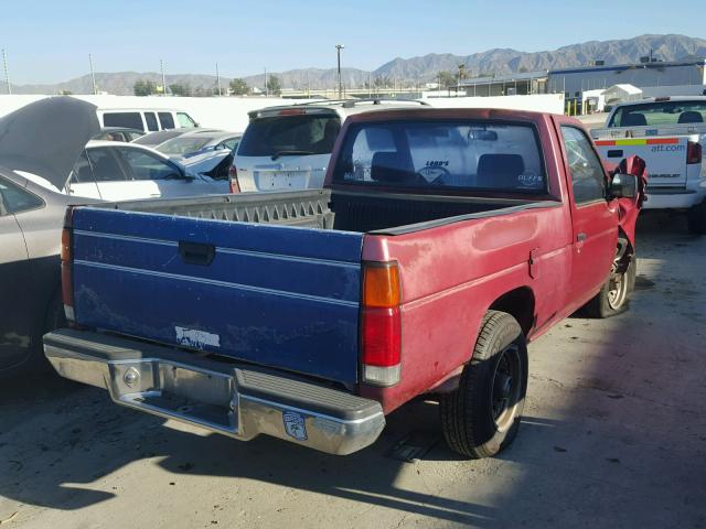 1N6SD11S8MC393542 - 1991 NISSAN TRUCK SHOR RED photo 4