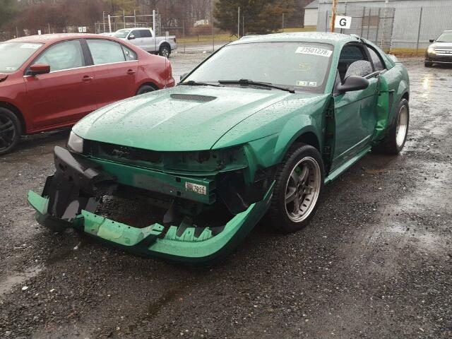 1FAFP42XXYF186040 - 2000 FORD MUSTANG GT GREEN photo 2