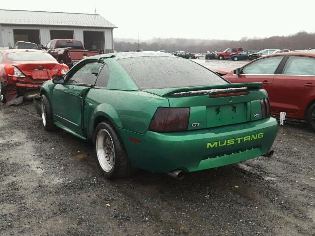 1FAFP42XXYF186040 - 2000 FORD MUSTANG GT GREEN photo 3
