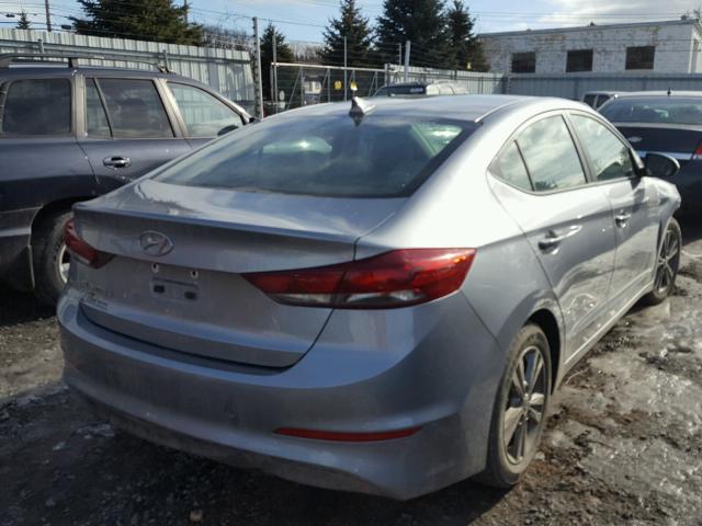 5NPD84LF1HH003277 - 2017 HYUNDAI ELANTRA BLUE photo 4