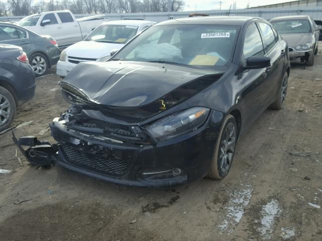 1C3CDFBB5ED910136 - 2014 DODGE DART SXT BLACK photo 2