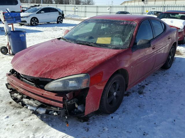 2G2WP552071148228 - 2007 PONTIAC GRAND PRIX RED photo 2