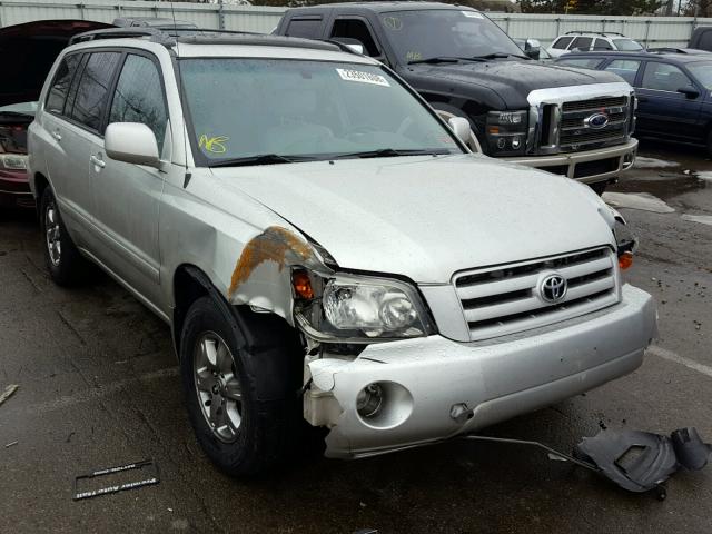 JTEDP21A640007410 - 2004 TOYOTA HIGHLANDER SILVER photo 1