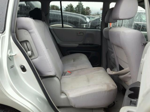 JTEDP21A640007410 - 2004 TOYOTA HIGHLANDER SILVER photo 6