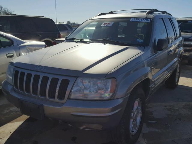 1J4GW68S7XC581876 - 1999 JEEP GRAND CHER GRAY photo 2