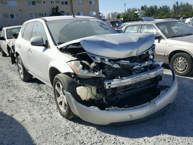 JN8AZ08T14W213880 - 2004 NISSAN MURANO SL SILVER photo 1