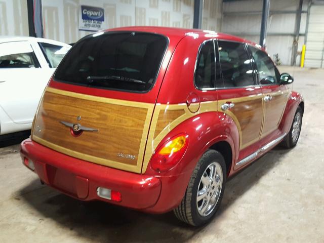 3C8FY68845T591071 - 2005 CHRYSLER PT CRUISER RED photo 4