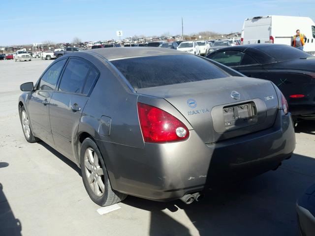 1N4BA41E34C876188 - 2004 NISSAN MAXIMA SE GRAY photo 3