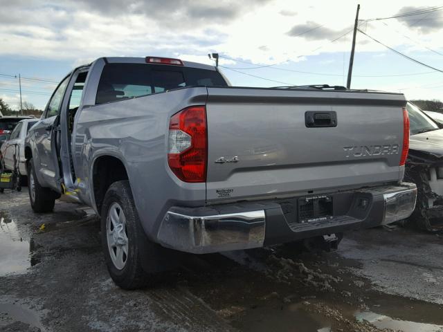 5TFUY5F10GX564384 - 2016 TOYOTA TUNDRA DOU SILVER photo 3