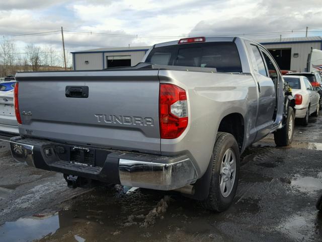 5TFUY5F10GX564384 - 2016 TOYOTA TUNDRA DOU SILVER photo 4