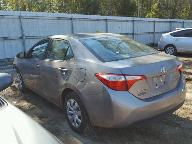 5YFBURHE1EP116869 - 2014 TOYOTA COROLLA L SILVER photo 3