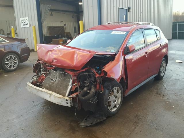 5Y2SM67029Z414315 - 2009 PONTIAC VIBE RED photo 2