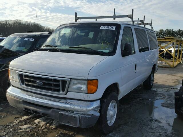 1FMNE11L47DB13115 - 2007 FORD ECONOLINE WHITE photo 2