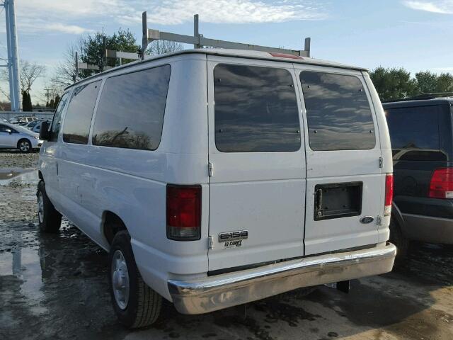 1FMNE11L47DB13115 - 2007 FORD ECONOLINE WHITE photo 3