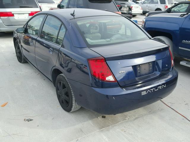 1G8AJ55F67Z105329 - 2007 SATURN ION LEVEL BLUE photo 3