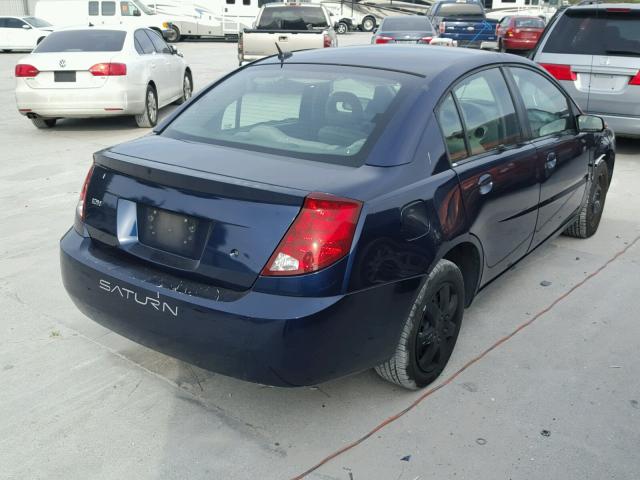 1G8AJ55F67Z105329 - 2007 SATURN ION LEVEL BLUE photo 4