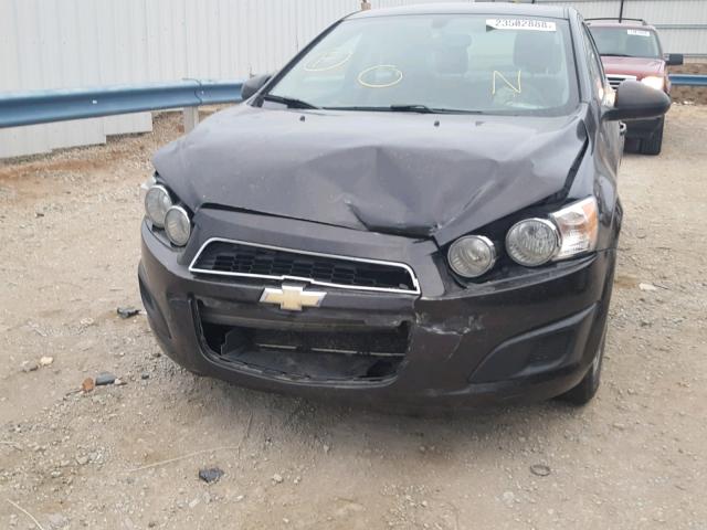 1G1JC5SH3E4243323 - 2014 CHEVROLET SONIC LT BLACK photo 9