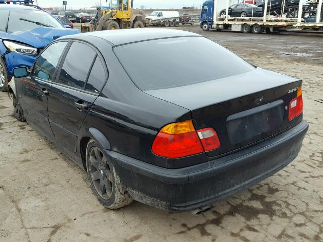 WBAAN37421ND48340 - 2001 BMW 325 I BLACK photo 3