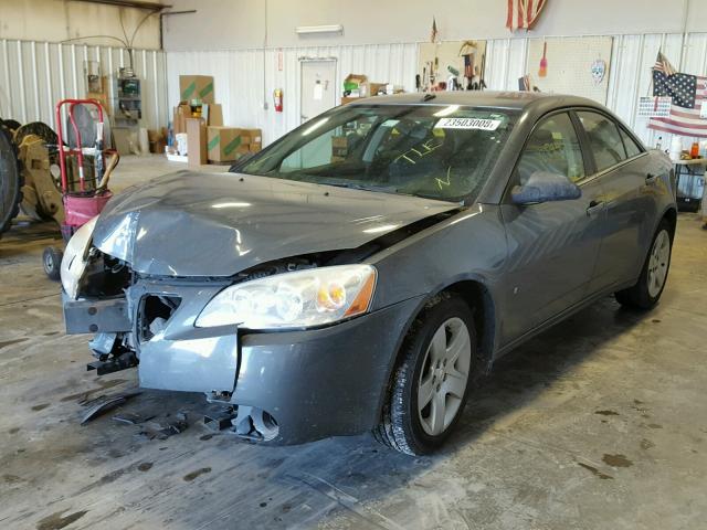 1G2ZG57B294192216 - 2009 PONTIAC G6 GRAY photo 2