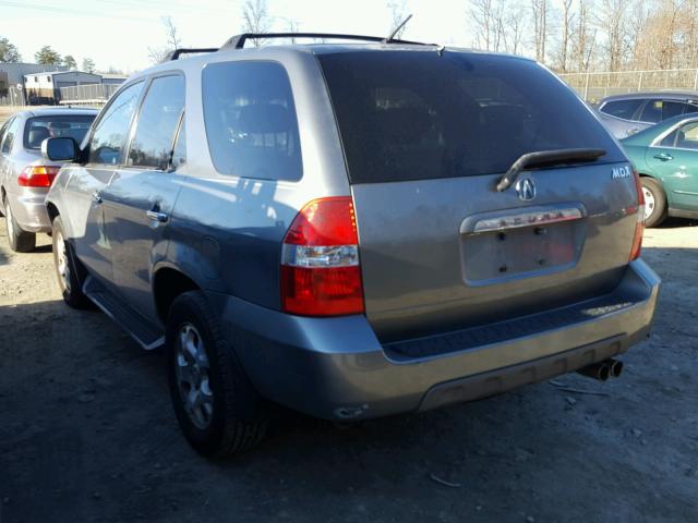 2HNYD18811H518729 - 2001 ACURA MDX TOURIN GRAY photo 3