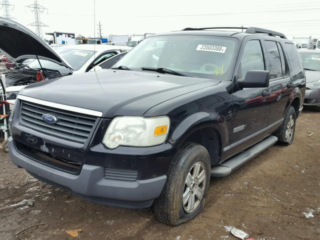 1FMEU72E26UA50570 - 2006 FORD EXPLORER X BLACK photo 2