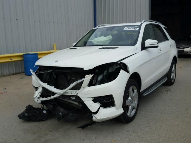 4JGDA5JB6EA326491 - 2014 MERCEDES-BENZ ML 350 WHITE photo 2