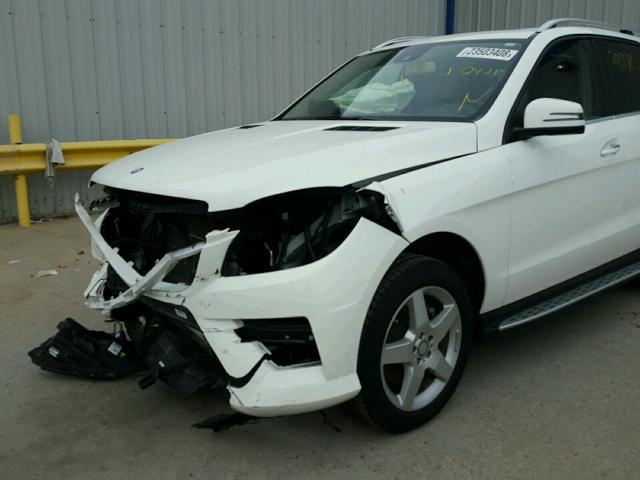 4JGDA5JB6EA326491 - 2014 MERCEDES-BENZ ML 350 WHITE photo 9