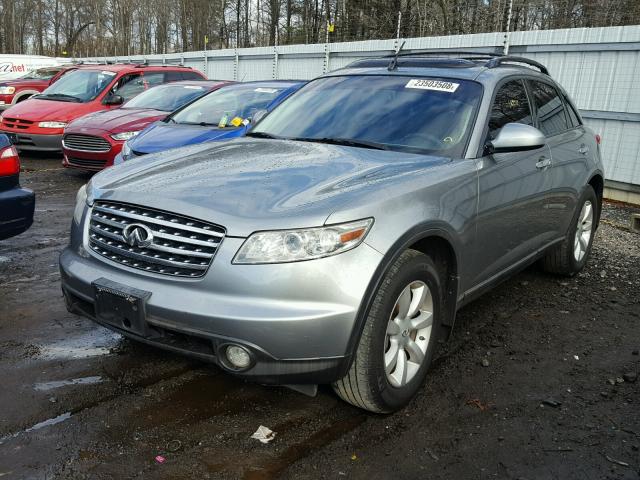 JNRAS08W75X214165 - 2005 INFINITI FX35 GRAY photo 2