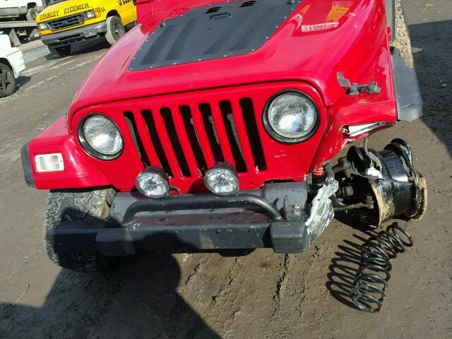 1J4FA39S76P778173 - 2006 JEEP WRANGLER X RED photo 10