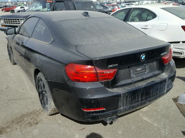 WBA3N9C5XEF721244 - 2014 BMW 428 XI BLACK photo 3