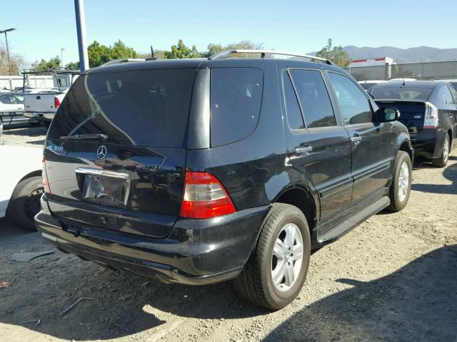 4JGAB57EX5A559680 - 2005 MERCEDES-BENZ ML 350 BLACK photo 4