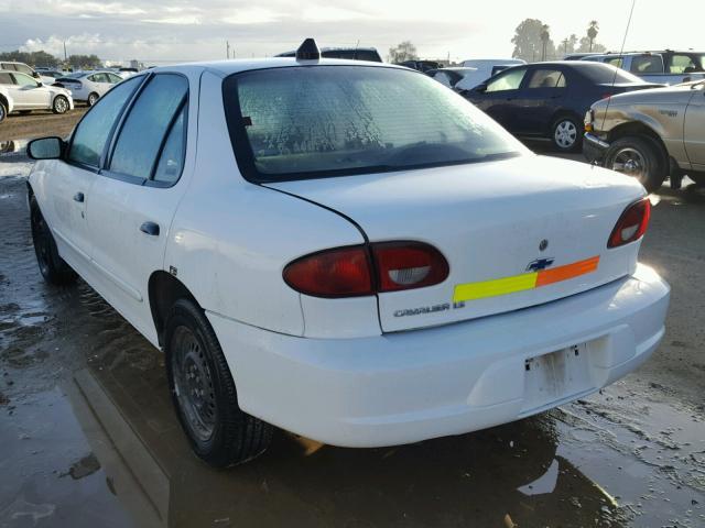 1G1JF524317111739 - 2001 CHEVROLET CAVALIER L WHITE photo 3