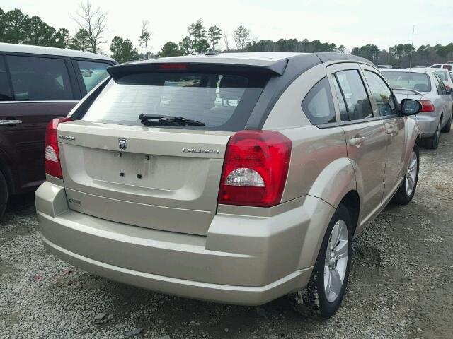 1B3CB3HA1AD565648 - 2010 DODGE CALIBER MA TAN photo 4