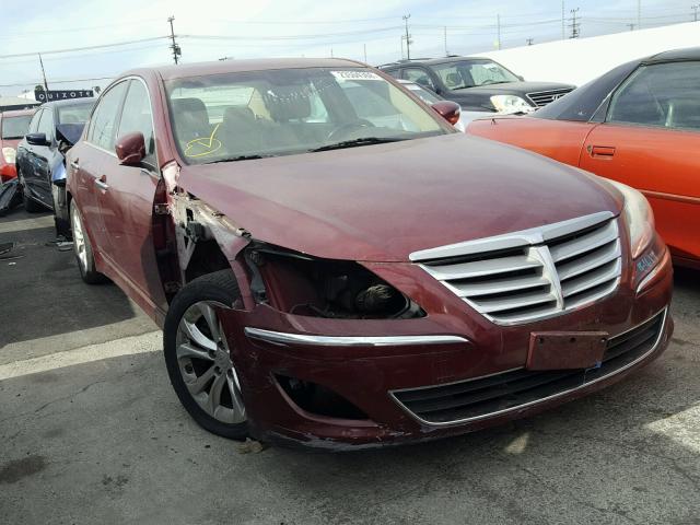 KMHGC4DD5CU179199 - 2012 HYUNDAI GENESIS 3. BURGUNDY photo 1