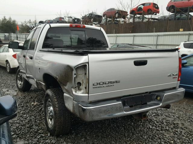 3D7KU28D44G157263 - 2004 DODGE RAM 2500 S SILVER photo 3