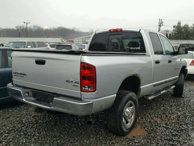 3D7KU28D44G157263 - 2004 DODGE RAM 2500 S SILVER photo 4