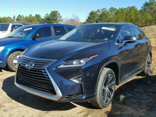 2T2ZZMCA3GC002135 - 2016 LEXUS RX 350 BLUE photo 2