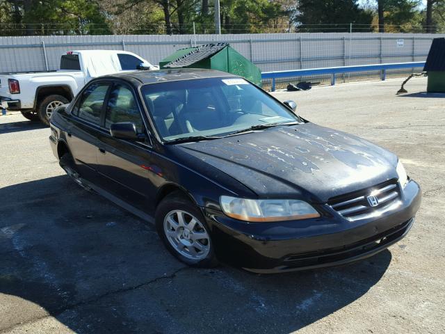 1HGCG56792A017775 - 2002 HONDA ACCORD SE BLACK photo 1