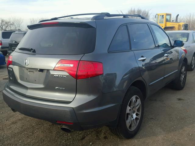 2HNYD28387H545607 - 2007 ACURA MDX TECHNO GRAY photo 4