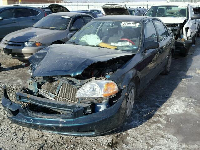 2HGEJ6681WH903265 - 1998 HONDA CIVIC EX მწვანე ფოტო 2