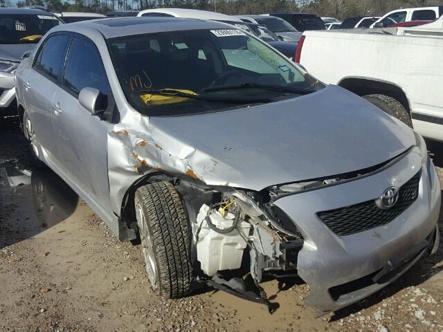 2T1BU4EE4AC452369 - 2010 TOYOTA COROLLA BA SILVER photo 1