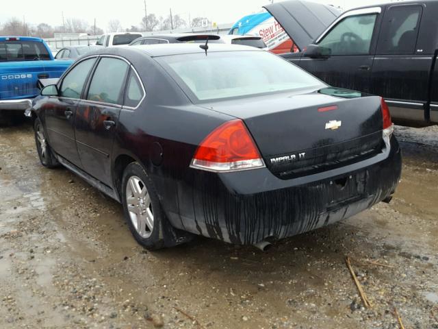 2G1WG5E39D1104494 - 2013 CHEVROLET IMPALA LT BLACK photo 3