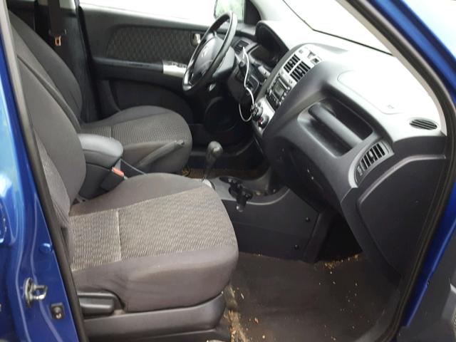 KNDJE723487483663 - 2008 KIA SPORTAGE E BLUE photo 5