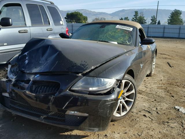 4USBU33557LW70488 - 2007 BMW Z4 3.0 BLACK photo 2