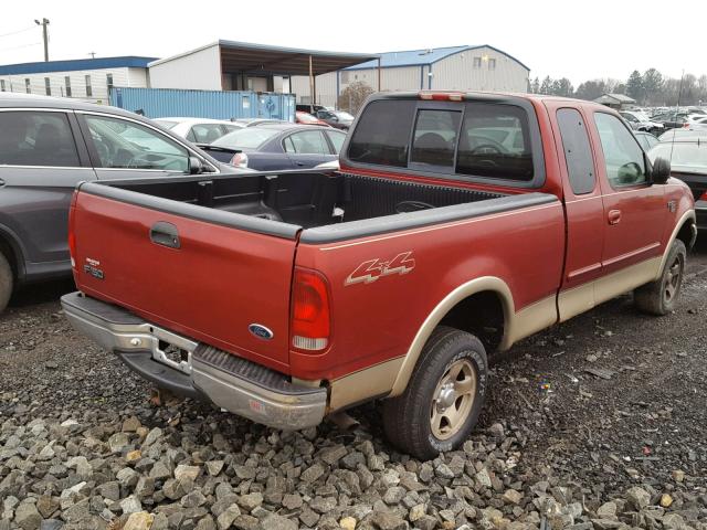 1FTRX18WXYNA75451 - 2000 FORD F150 BURGUNDY photo 4