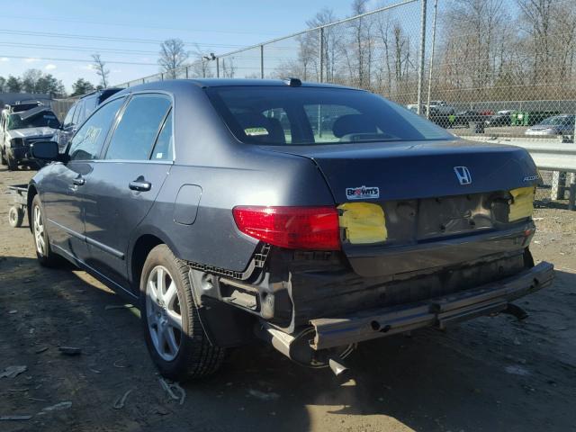 1HGCM66585A048369 - 2005 HONDA ACCORD EX BLUE photo 3