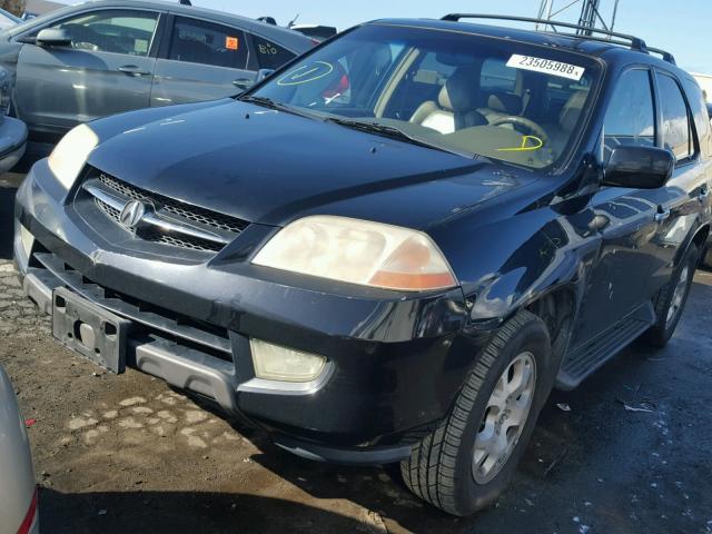 2HNYD18682H547399 - 2002 ACURA MDX TOURIN BLACK photo 2