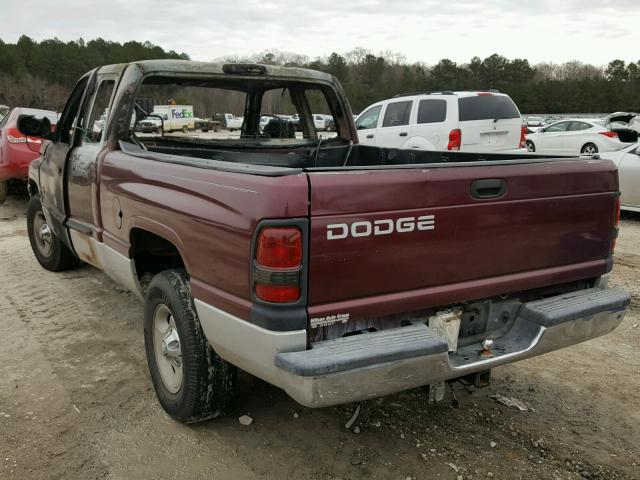 3B7HC13Y41G786402 - 2001 DODGE RAM 1500 MAROON photo 3