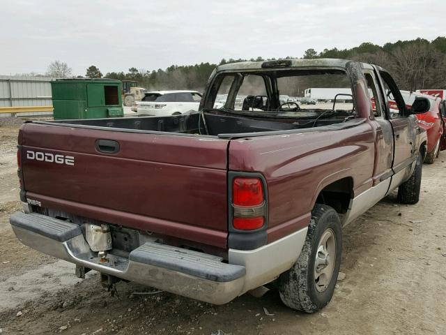 3B7HC13Y41G786402 - 2001 DODGE RAM 1500 MAROON photo 4